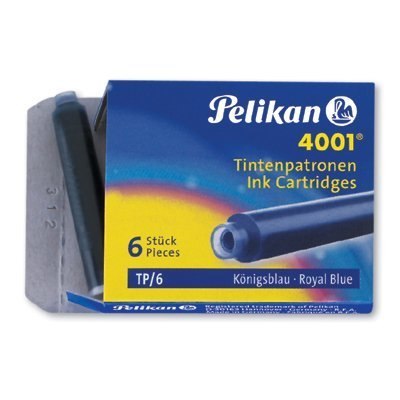 UNIVERZÁLNE KRÁTKE NÁBOJE PELIKAN 4001 ČIERNA TP/6 301218 - 6 ks