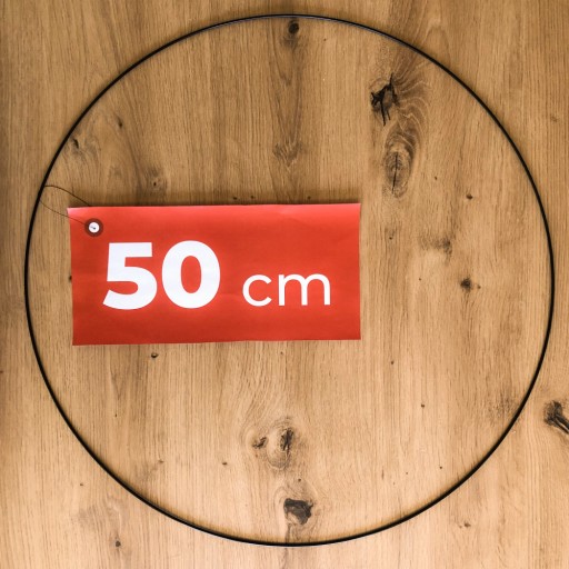 Čierny prsteň lapače snov 50 cm - DREAMCATCHER
