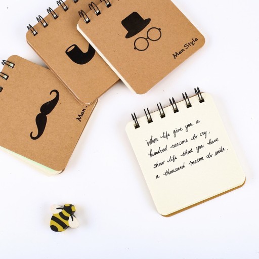 ELEGANTNÝ PÁNSKY ZÁPISNÍK ŠPIRÁLA SET NOTEBOOK 4x
