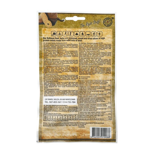BULLSEYE MEATS HOVÄDZIE JERKY ÚDENÉ 50 g