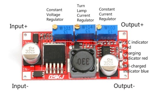 LM2596 POWER LED OVLÁDAČ napájanie 1,5-30V 2-3A