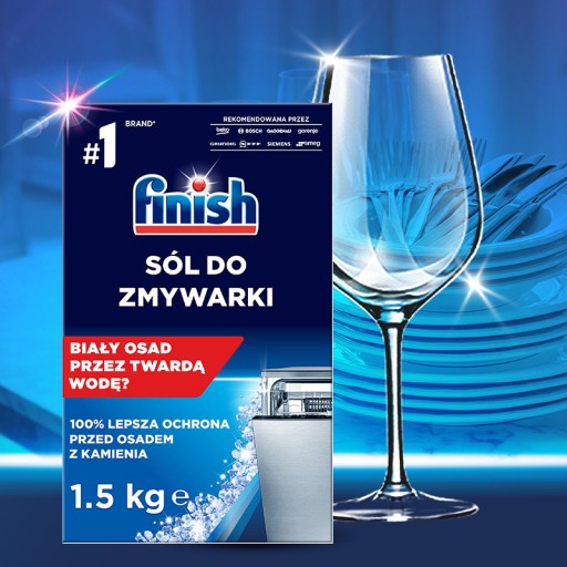 FINISH Ochranná soľ do umývačky riadu pre všetky typy 1,5 kg