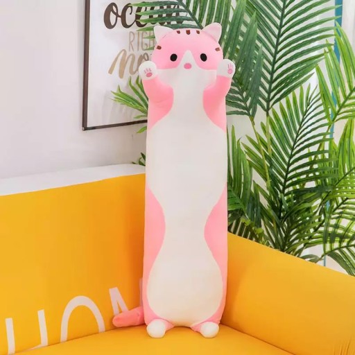 VANKÚŠEK DLHÝ MAČKA MAČKA PLYŠOVÁ HRAČKA 50cm MASKOT XL