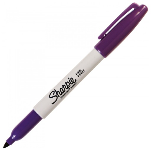 Sharpie permanentný ZNAČOVAČ, FIALOVÝ, jemne píšuci, FAREBNÝ FLEXIBILNÝ KMEŇ