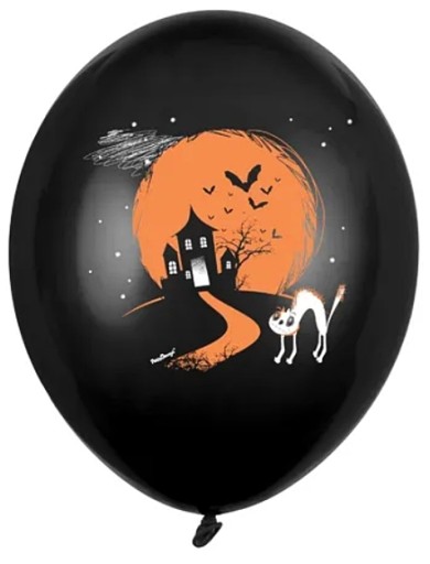 HALLOWEENOVÁ dekorácia - 30 cm balóny HEL!!!