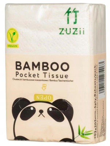 Ekologické bambusové vreckové obrúsky ZUZii