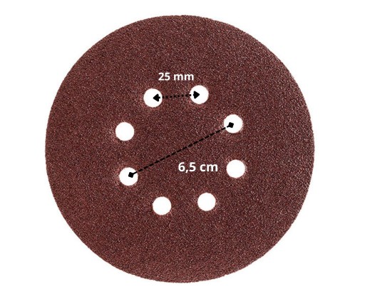 KOTOUČ BRÚSNEHO PAPIERA SO VELCRO 150 MM GR120 5 ks