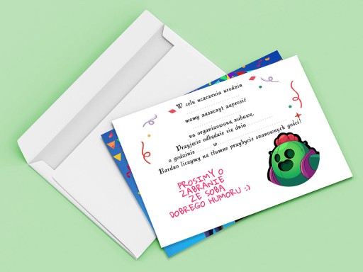 POZVÁNKA BRAWL STARS NA NARODENINY DIEŤAŤA + OBÁLKA ZDARMA