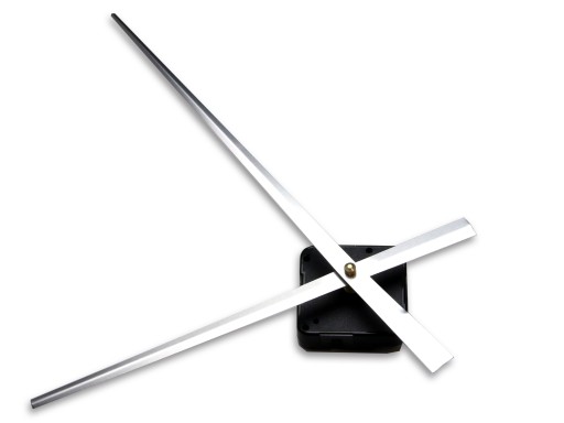 HT mechanizmus, dlhé ručičky, STRIEBORNÁ, 24cm