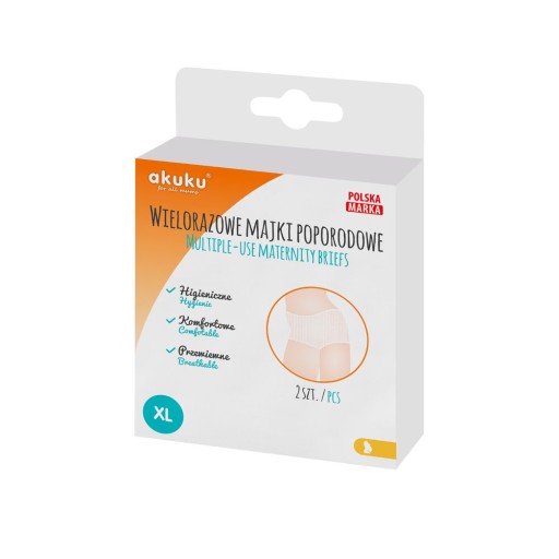 OPÄTOVNE POUŽITEĽNÉ NOHAVIČKY PRE ŽENY AKUKU, veľkosť XL