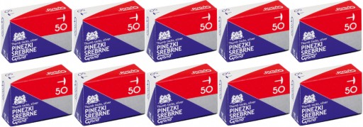 Kovové ihlice, strieborné ihlice Grand, 50 ks