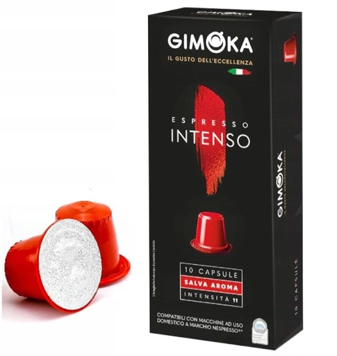 Kapsule Gimoka INTENSO na kávu Nespresso 10 ks.