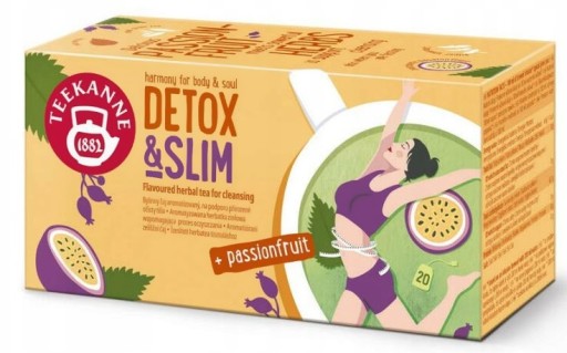 BYLINKOVÝ čaj s marakujou DETOX & SLIM 20 vrecúšok Teekanne