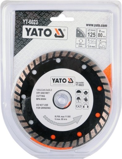 TURBO DIAMANTOVÝ KOTÚČ DO BETÓNOVEJ KOCKY 125mm