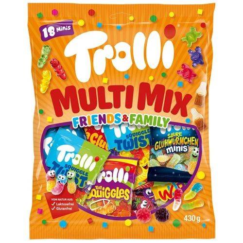 TROLLI MINI Multi Mix príchutí ovocné želé 430g