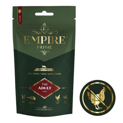 Empire PRIME krmivo s jahňacinou pre veľké plemená 50g