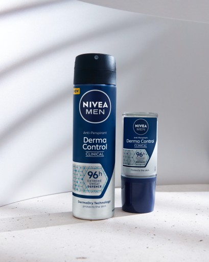 NIVEA MEN DERMA DRY CONTROL Roll-on antiperspirant do podpazušia pre mužov 50ml