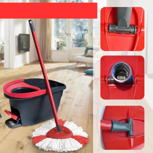 RÚČKA NA OTOČNÝ MOP VILEDA WRING&CLEAN TURBO, TROJUHOLNÍKOVÝ RÁM