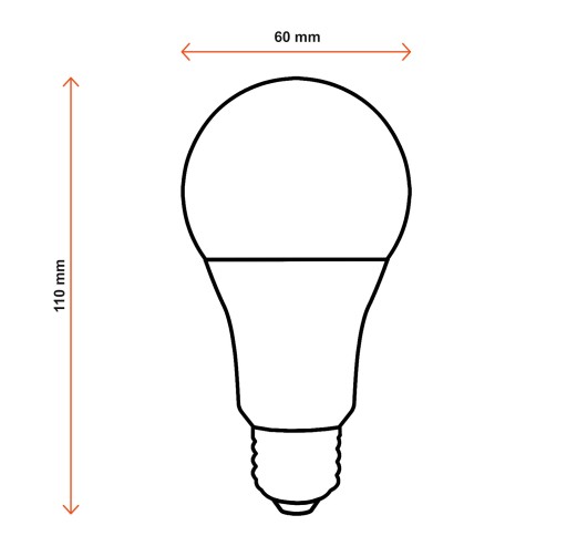 LED žiarovka E27 A60 15W=100W 1220lm 3 FARBY BERGE