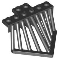 LEGO Vlak - Nárazník na lapač kráv 2x6 čierny 6097109 90201