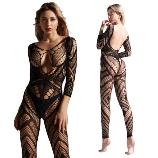 Bodystocking s dierkou a pančuchami, komplet