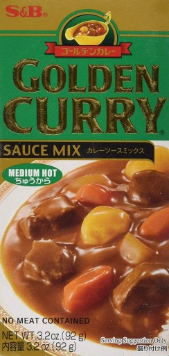 Golden Curry Stredne pálivé (stredne pikantné) 92 g S&B