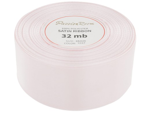 Ozdobná saténová stuha, 38 mm, svetloružová
