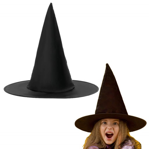 HALLOWEENSKÝ KLOBÚK ČARODEŇSKÝ KLOBÚK 39 cm DISKUSNÝ KROJ