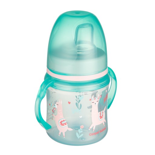 CANPOL STRIEBORNÝ TRÉNINGOVÝ HRNČEK VÝPOJKA 120ML 6m+