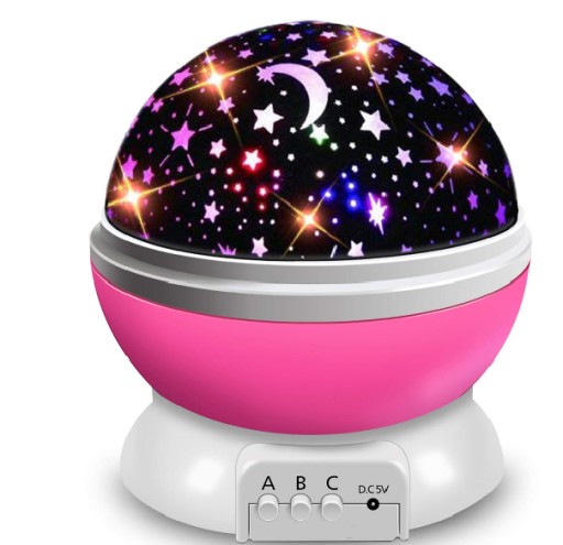 PROJEKTOR STARS SKY NOČNÁ LAMPA OTOČNÁ O 360 STUPŇOV HVIEZDY 9 REŽIMOV