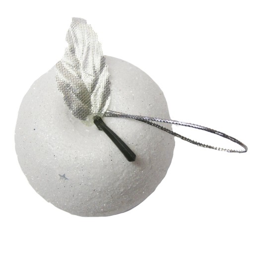 Ozdoby na vianočný stromček, vianočná dekorácia, trblietavé jabĺčka, 6 cm, 6 ks