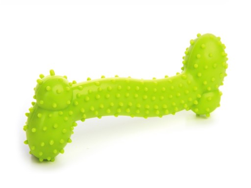 PSA HRAČKY KOST S PIKE TPR 10 CM ZELENÁ