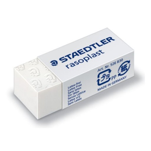RASOPLAST ŠKOLNÁ GUMA, BIELA STAEDTLER