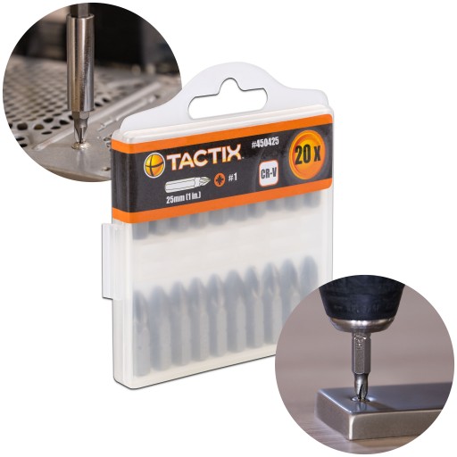 Sada 20 bitov pre skrutkovač PZ-1 TACTIX