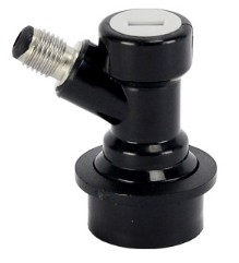 Šedý 7/16 mm Ball Lock Keg Corny konektor Cornelius