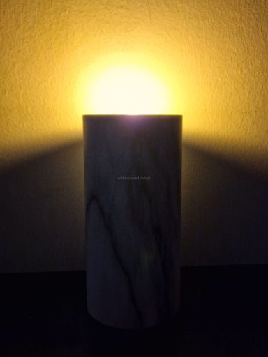 Cortina LED sviečka 12,5 cm sivá