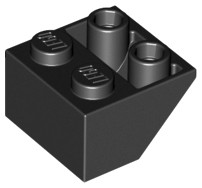 LEGO 3660 PREVRÁTANÁ STÁVKA 2x2 čierna (10g) 9 ks.