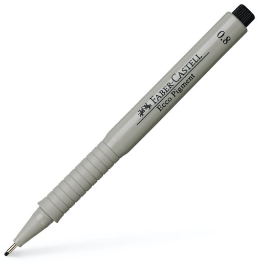 FABER CASTELL Eco Pigment jemná linka 0,8 mm čierna