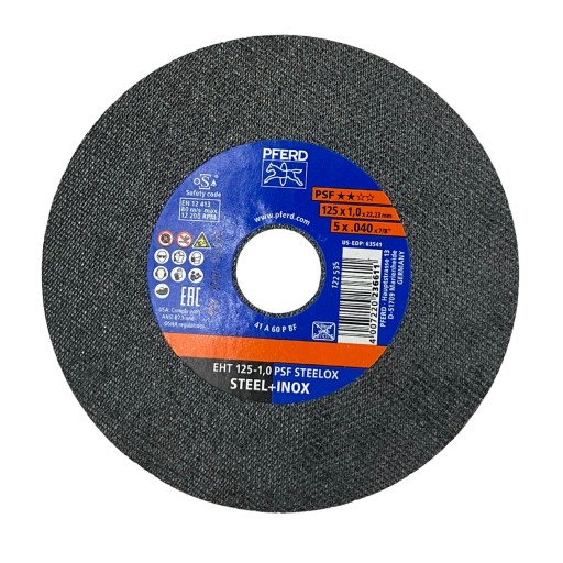PFERD KOVOVÝ REZNÝ KOTÚČ OCEL 125x1,0 INOX