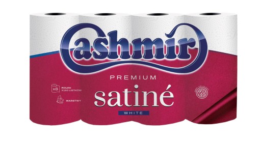 KAŠMÍROVÝ TOALETNÝ PAPIER (8) 3W PREMIUM SAT BIELY