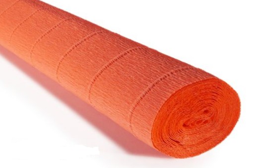 CREEPE hodvábny papier 581 ORANŽOVÝ.