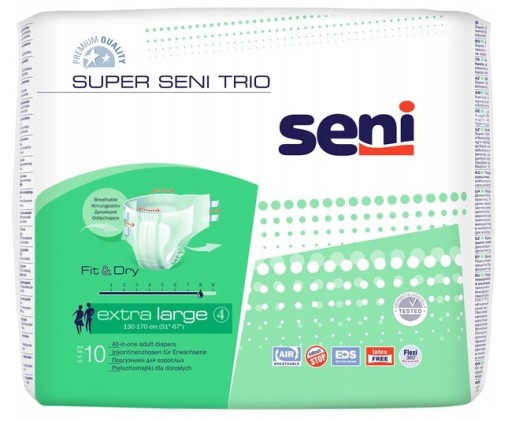 Super Seni TRIO Plienky pre dospelých, veľkosť XL, 1 ks