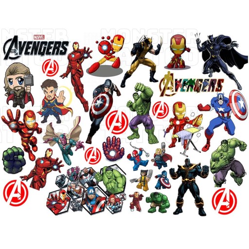 UMÝVAJÚCE DOČASNÉ TETOVANIE PRE DETI DETSKÉ AVENGERS ORIGINÁLNE DIZAJNY