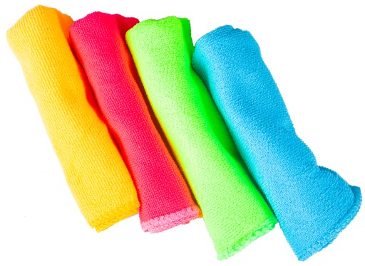 4x MÄKKÁ HANDRKA Z MIKROVLÁKNA 30x30 NA ČISTENIE KUCHYNE V AUTE