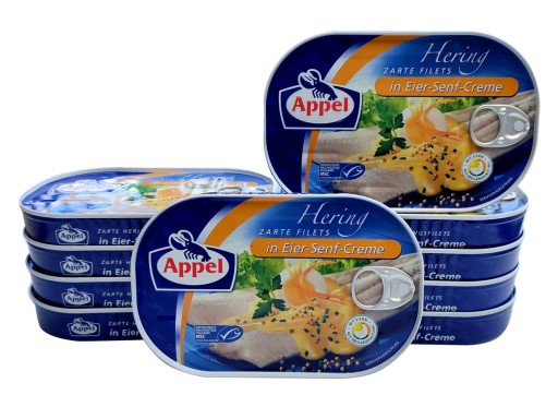 Appel Sleď Filets Eier-Senf-Creme 200g