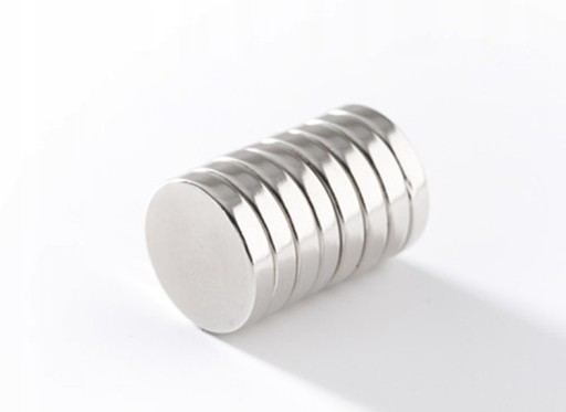 Neodymový magnet okrúhly 10x1 mm 10ks, silný horčík