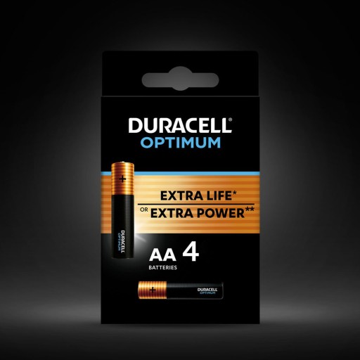 Duracell Optimum AA LR6 alkalické batérie 4 ks