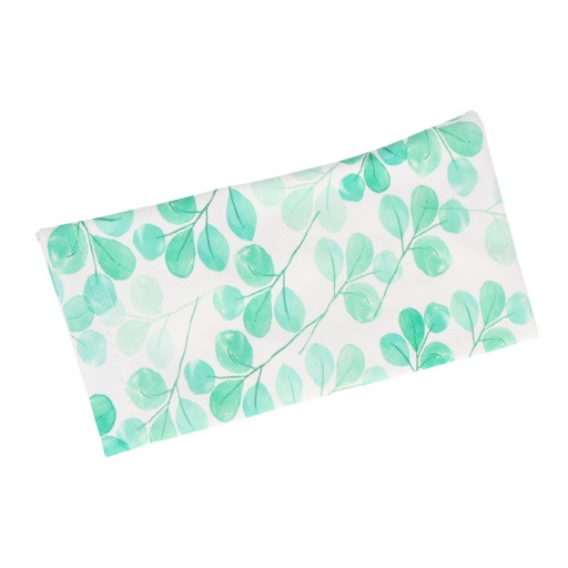 Puzdro na okuliare SOFT TURQUOISE LEAVES CASE