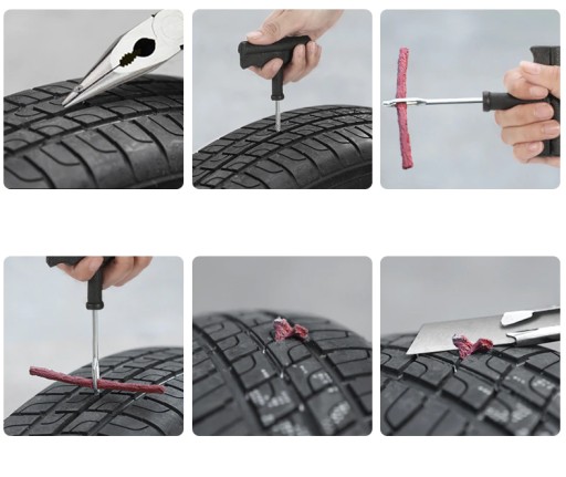 VEĽKÁ súprava na opravu PNEUMATÍK, AUTOMOBILOVÝCH KOLESÁ, BICYKLOVÝCH DISKOV