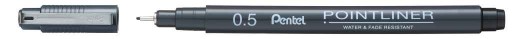 POINTLINER jemná linka 0,5mm čierna PENTEL